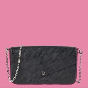 Louis Vuitton Black Pink Felicie Wallet on Chain